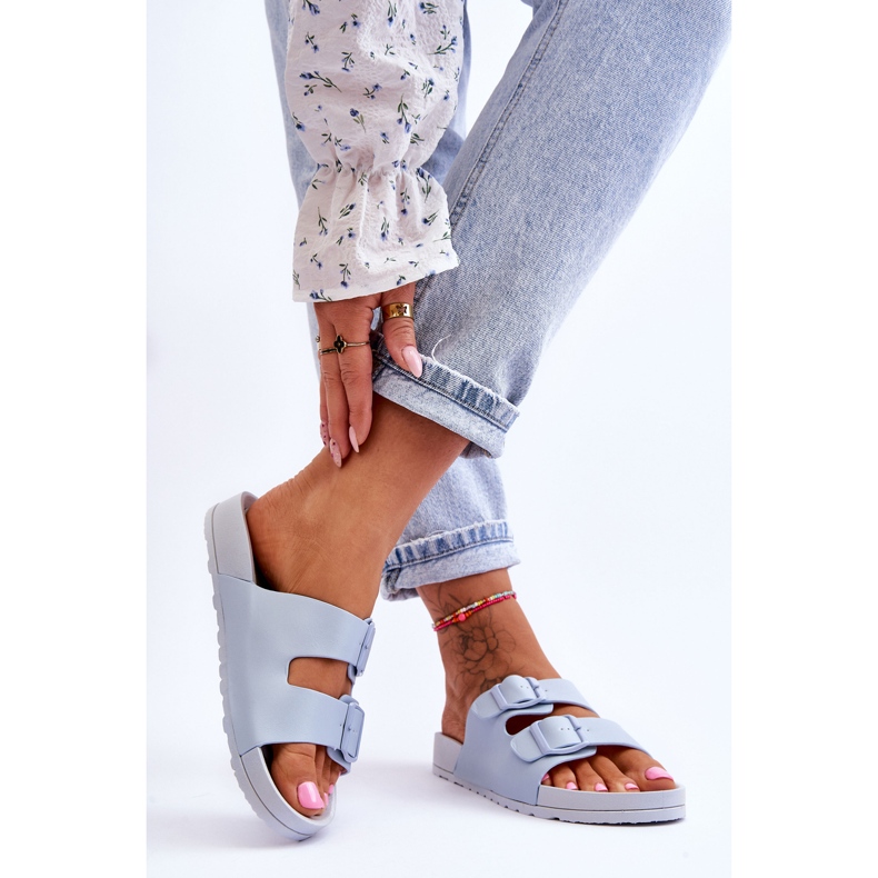 PS1 Women's Blue Vertigo Platform Slippers 2 PS1 Women's Blue Vertigo Platform Slippers 2