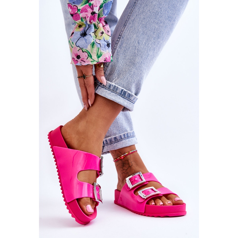 Women's Smooth Slippers ZAXY HH285160 Fuchsia pink 2