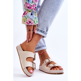 Women's ZAXY HH285149 Smooth Slippers Light Beige 2
