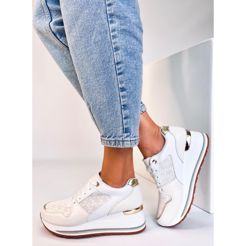 Gilmore Beige wedge sneakers 2