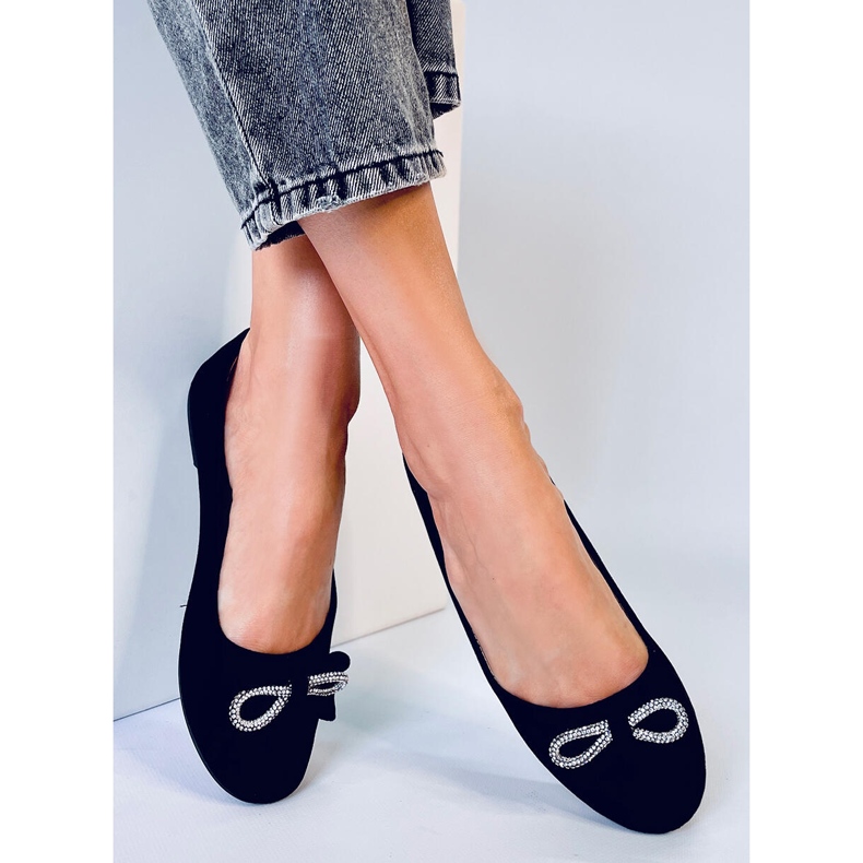 BM Benoit Black suede ballet flats 1