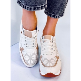 Greer Beige wedge sneakers 1