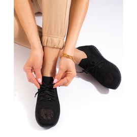 W. Potocki Light openwork women's sports shoes Potocki black 2