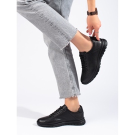 Black leather sports shoes from T.Sokolski 1