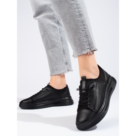 Women's black leather shoes T.Sokolski 1