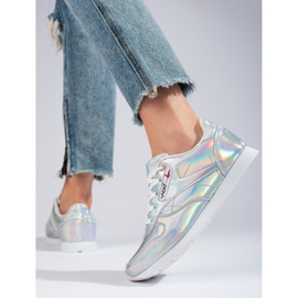 Shelovet silver holographic sneakers 2 Shelovet silver holographic sneakers 2