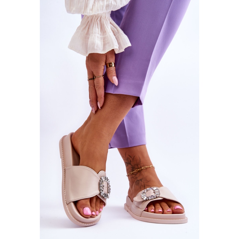 BM Women's Platform Slippers With Beneca Beneca Decoration beige 2