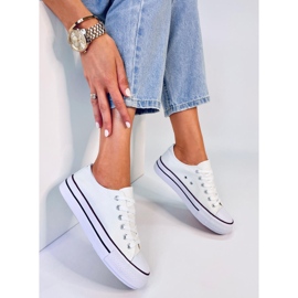 BM Fargis White women's classic sneakers 1
