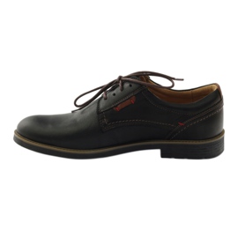 Riko men's shoes tied 823 black brown 2