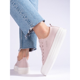 Women's sneakers on the platform pink Big Star LL274970800 1