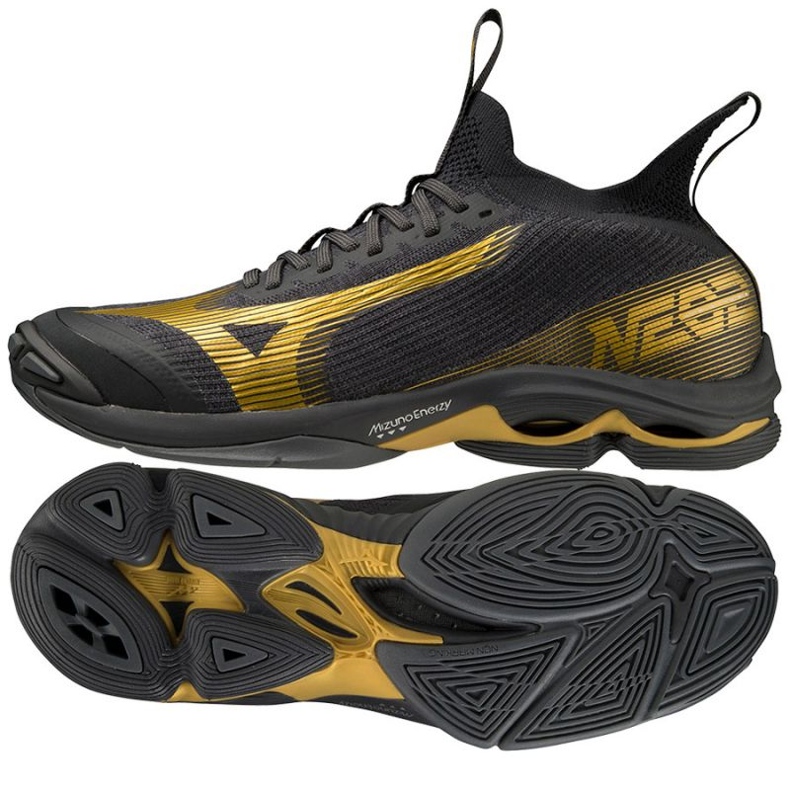 Mizuno Wave Lighting Neo2 M V1GA220241 volleyball shoes black black 1