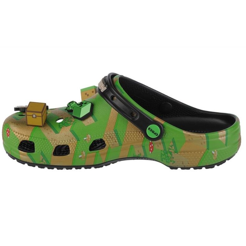 Clogs Crocs Elevated Minecraft Classic Clog 208472-90H green 1 Clogs Crocs Elevated Minecraft Classic Clog 208472-90H green 1