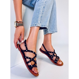 Capriati Black Roman Sandals 2