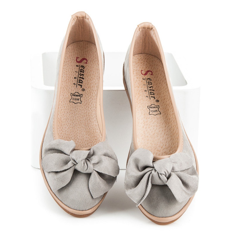 Seastar Suede ballerinas grey 1