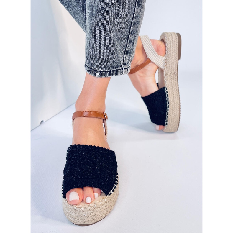 Boho Ingram Black espadrille sandals 2