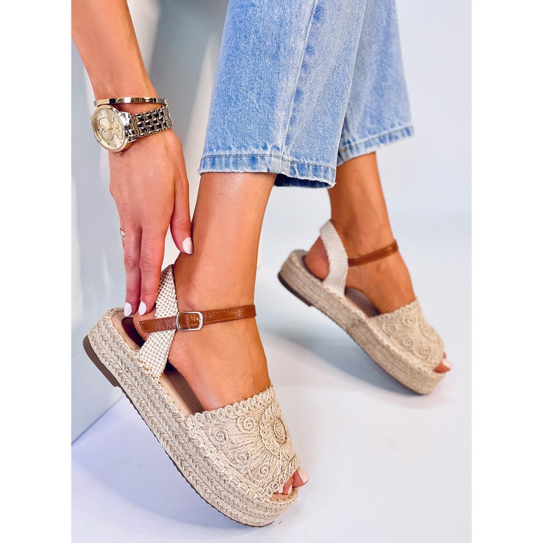 Boho Ingram Beige espadrille sandals 2