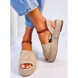Boho Ingram Beige espadrille sandals 1