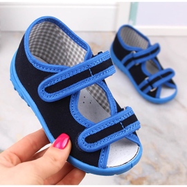 Slippers boys' sandals home Nazo blue 1
