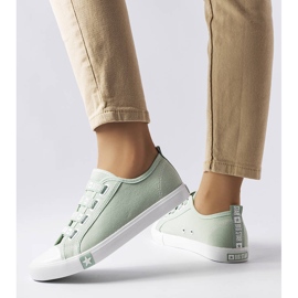 Green slip-on sneakers from Big Star HH274097 1