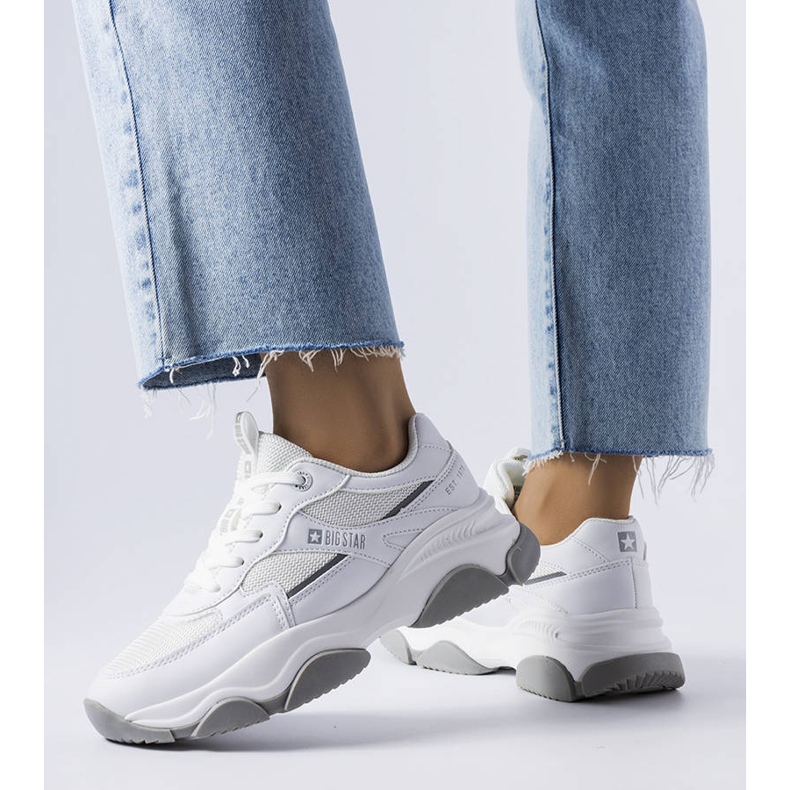 White and gray Big Star sneakers JJ274579 1