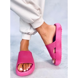 BM Yang Fuchsia cushion slippers pink 2