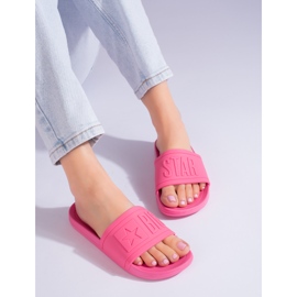 Women's pink slippers Big Star HH274A039FU 1
