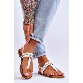 PG1 Women's Sandals With Chain White Jessica 2 PG1 Women's Sandals With Chain White Jessica 2
