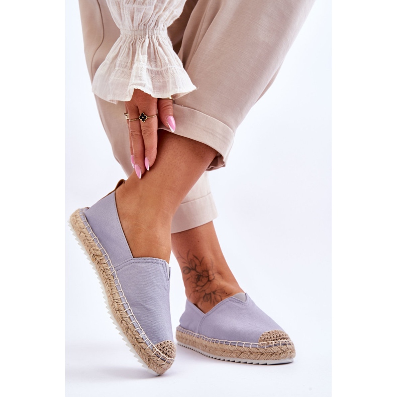 Big Star Braided Sole Espadrilles HH274497 Light Blue 2 Big Star Braided Sole Espadrilles HH274497 Light Blue 2