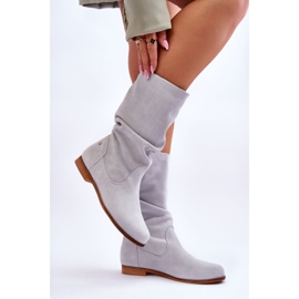 Women's Suede Boots Maciejka 05057-11 Light Mint green 2 Women's Suede Boots Maciejka 05057-11 Light Mint green 2