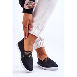 S.Barski Women's Slip-On Textile Sneakers Black Lilis 2