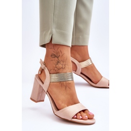 S.Barski Women's Sandals On High Heel Suede Beige Enjoy 2 S.Barski Women's Sandals On High Heel Suede Beige Enjoy 2