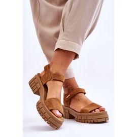 Women's Suede Sandals Big Star LL276032 Camel brown 2 Women's Suede Sandals Big Star LL276032 Camel brown 2