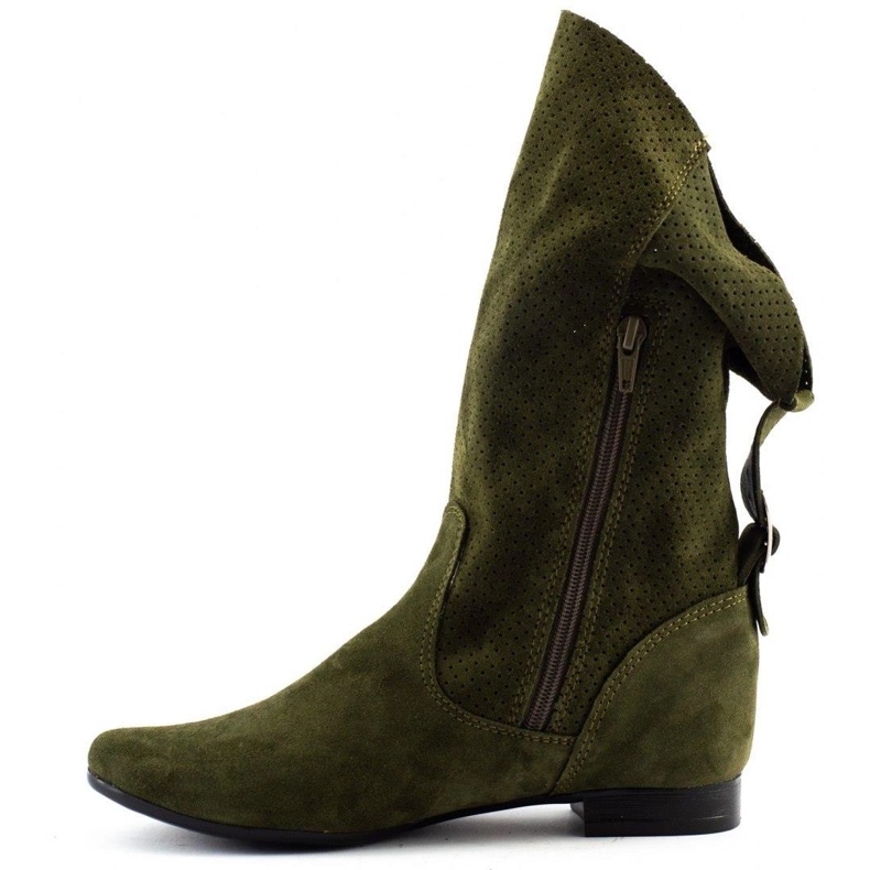 Olivier Openwork Elena boots green 1 Olivier Openwork Elena boots green 1