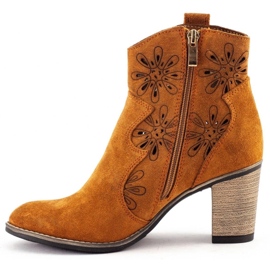 Olivier Openwork high heels Lena red orange 1