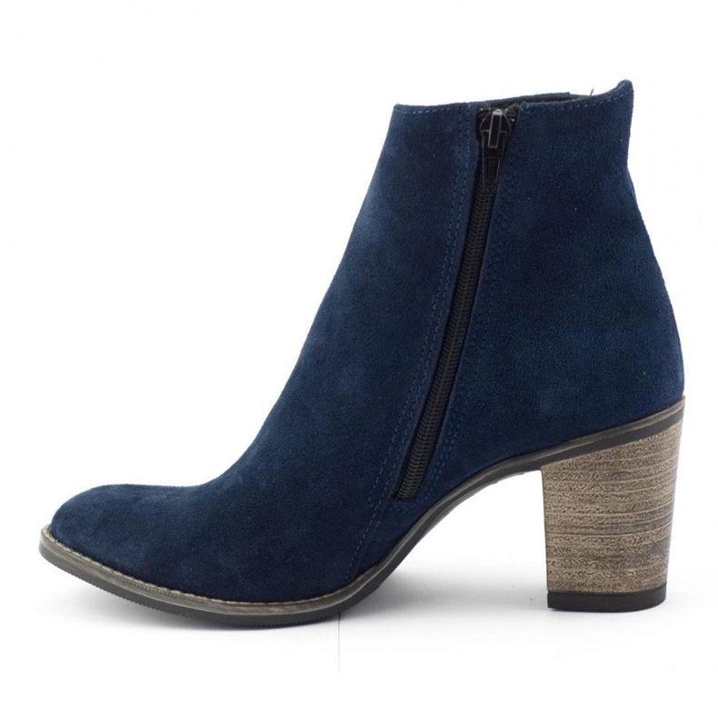 Olivier Sara Navy blue high-heeled boots 1