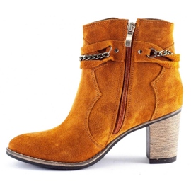 Olivier Boots with chain Megi red orange 1