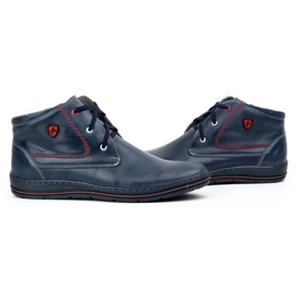 Polbut 339 navy blue men's shoes 7