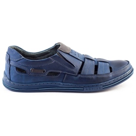 Polbut Men's openwork shoes 06 for summer navy blue 1