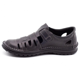 Joker Men's openwork 501 gray shoes grey 1