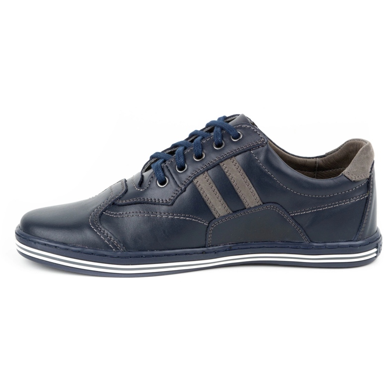 ABIS Men's casual shoes 1801 navy blue 1