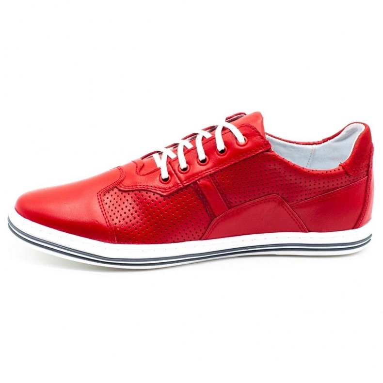 Polbut 1801L red casual men's shoes 1