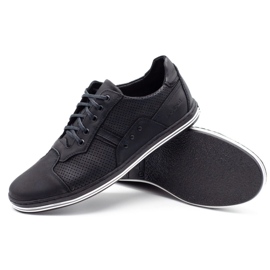 Polbut 1801P black casual men's shoes 1