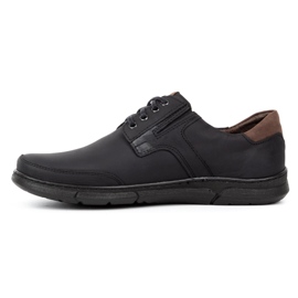 Polbut Black casual men's shoes J55 1