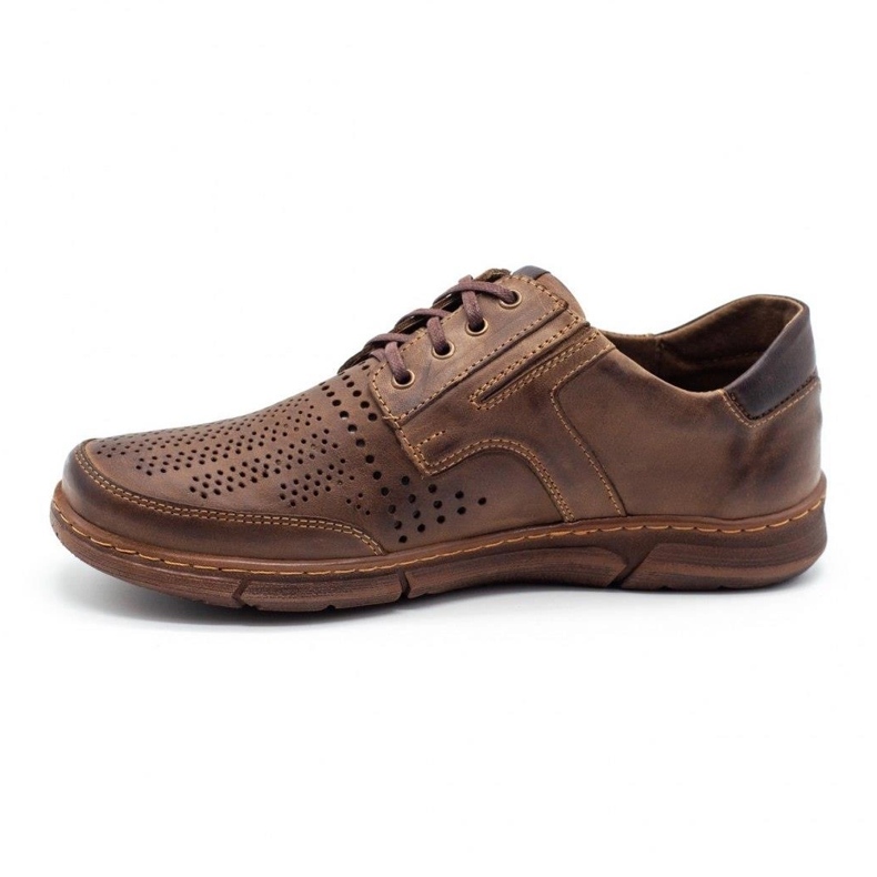 Polbut Casual men's shoes J55 for summer brown 1