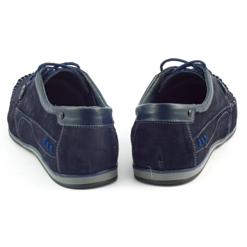 KOMODO Shoes Men's moccasins 875 navy blue 2