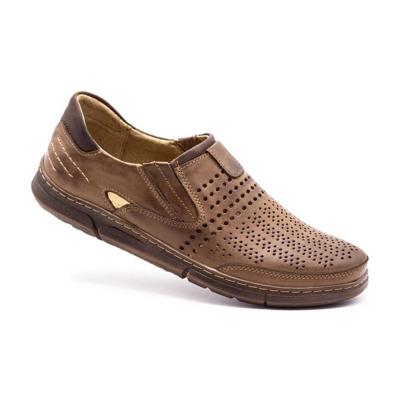 Polbut Men's summer shoes J51 brown 2 Polbut Men's summer shoes J51 brown 2