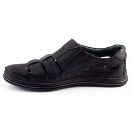 Polbut Men's leather shoes 06 for summer Black 2