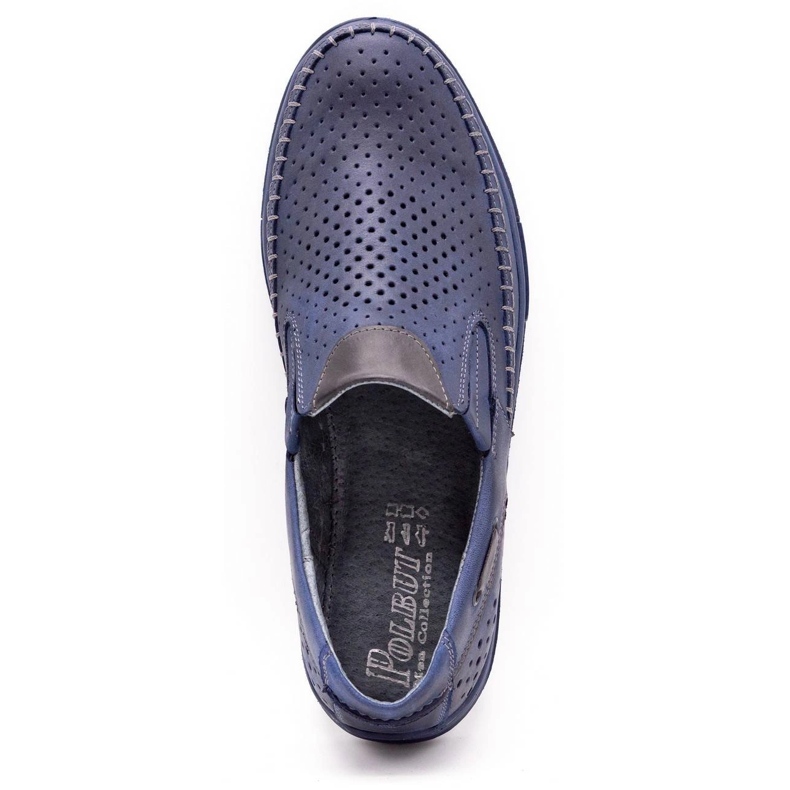 Polbut Men's leather shoes 09 for summer Navy blue 1 Polbut Men's leather shoes 09 for summer Navy blue 1