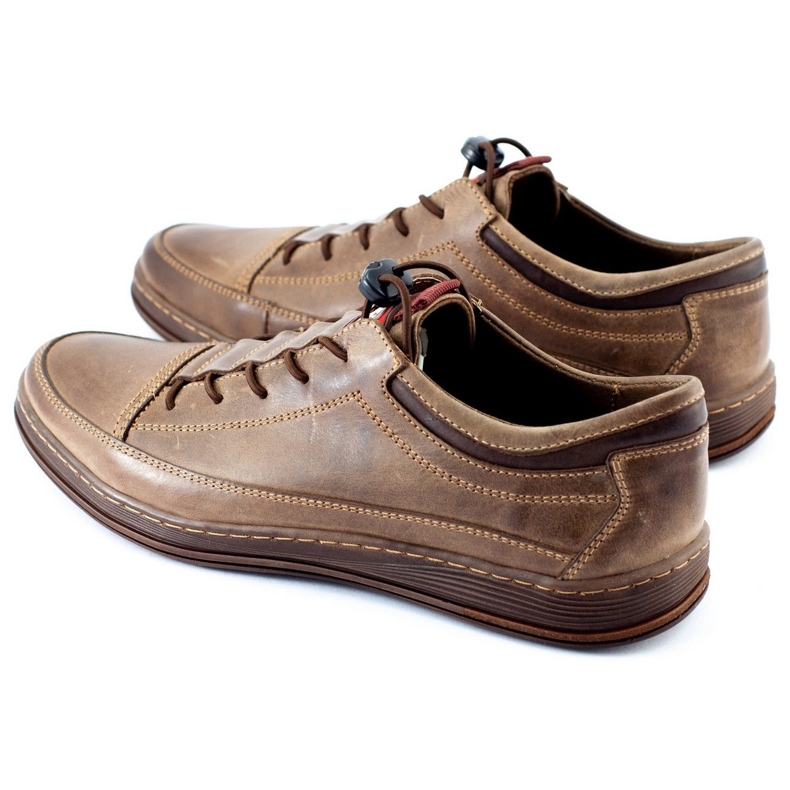 Polbut Casual leather men's shoes K22 brown 1 Polbut Casual leather men's shoes K22 brown 1