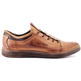 Polbut Men's leather casual shoes K22 light brown 1 Polbut Men's leather casual shoes K22 light brown 1